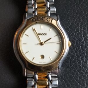 Gucci Womens Watch Vintage Two Tone 8000L